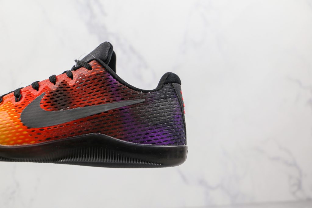 耐克nikekobe11em純原版本科比11代網面漸變色日落黃橙紫配色籃球鞋